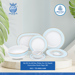 Bộ Đồ Ăn 45 Sản Phẩm Gastroline Xanh Ngọc ML I Sứ TB 4506AA489
