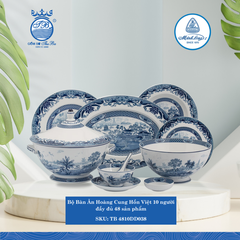 Bộ Đồ Ăn 48 Sản Phẩm Hoàng Cung Hồn Việt ML I Sứ TB 4810DD038