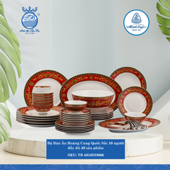 Bộ Đồ Ăn 48 Sản Phẩm Hoàng Cung Quốc Sắc ML I Sứ TB 4810DD068