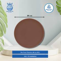 Dĩa Tròn Timeless Màu Nâu (Nhiều Size) ML I Sứ