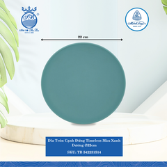 Dĩa Tròn Cạnh Đứng- Timeless Màu Xanh Dương (Nhiều Size) ML I Sứ
