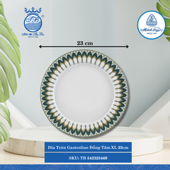 Dĩa Tròn Gastroline Đồng Tâm XL (Nhiều Size) ML I Sứ