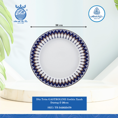 Dĩa Tròn Gastroline Đồng Tâm XD (Nhiều Size) ML I Sứ