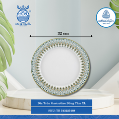 Dĩa Tròn Gastroline Đồng Tâm XL (Nhiều Size) ML I Sứ