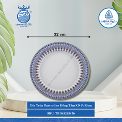 Dĩa Tròn Gastroline Đồng Tâm XD (Nhiều Size) ML I Sứ