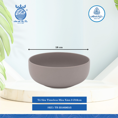 Tô Sâu Timeless Màu Xám 3 (Nhiều Size) ML I Sứ