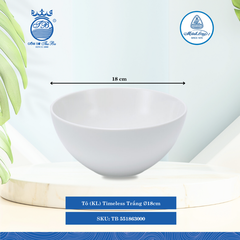 Tô Timeless Trắng (Nhiều Size, Nhiều Loại) ML I Sứ