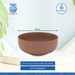 Tô Cạn Timeless Màu Nâu (Nhiều Size) ML I Sứ