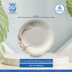 Dĩa Tròn Mẫu Đơn Thanh Trúc (Nhiều Size) ML I Sứ