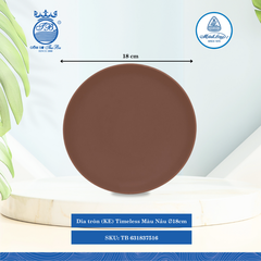Dĩa Tròn Timeless Màu Nâu (Nhiều Size) ML I Sứ