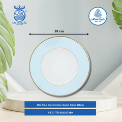 Dĩa Súp Gastroline Xanh Ngọc Ø: 23cm ML I Sứ Soup Plate TB 632327489