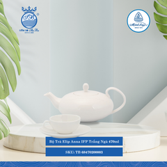 Bộ Trà Elip Anna IFP Trắng Ngà 470ml ML I Sứ TB 68470200003
