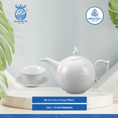 Bộ Trà Sen Trắng (Nhiều Size) ML I Sứ