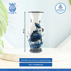 Bình Hoa Lộc Phát Bình Hoa Sen Vàng Nhiều Size) ML I Sứ