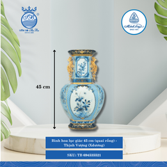 Bình Hoa Thịnh Vượng (Xanh Dương) (Nhiều Loại) ML I Sứ