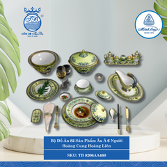 Bộ Đồ Ăn 82 Sản Phẩm Hoàng Cung Hoàng Liên ML I Sứ TB 8206AA460