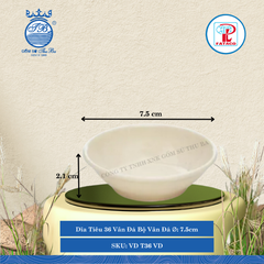 Dĩa Tiêu 36 Vân Đá Bộ Vân Đá Ø: 7.5cm Cao: 2.1cm Fataco Nhựa VD T36 VD