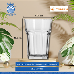 Ly Tơn VTC 403, VTC 405, VTC 406, VTC 407, VTC 408 Lotus Glass Thủy Tinh