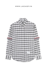 Th0m Br0wne Check Oxford Shirt With Armbands