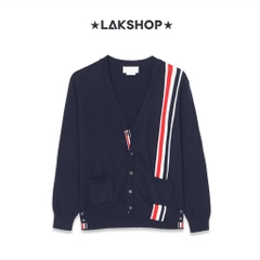 Áo T.B Navy Intarsia RWB Stripe Cardigan