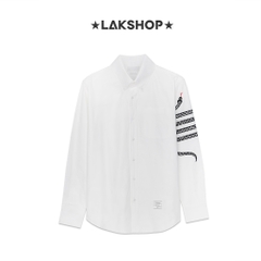 Áo TB Snake 4-Bar White Oxford Shirt