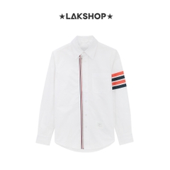 Áo TB 4-Bar Zip-Front Oxford Shirt