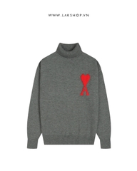Áo A de Coeur's Heart Grey High-neck Sweater cx1