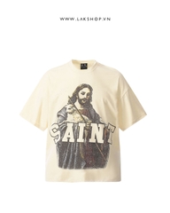 Sajnt Mjchael Jesus Print T-shirt