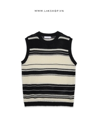 Áo Black & White Knit Stripe Tanktop cx4