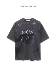 Áo Oversized Now Print Washed T-shirt   cx4
