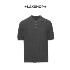 Áo Grey Stripe Polo Shirt