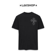 Áo C.H Cross Crystal Wings Black T-shirt