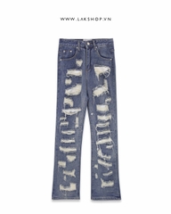 Blue Tattered Pants