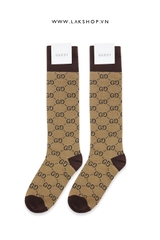 Tât Guccj GG Pattern Cotton Blend Socks (kèm box)