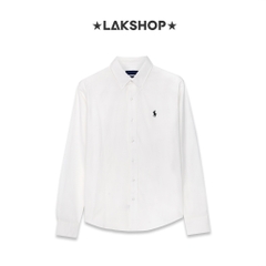 Áo R.L White Logo Embroidered Shirt