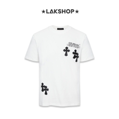 Áo C.H x O.W Croos Logo White T-shirt