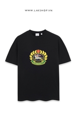 Burb3rry Archive Logo Cotton Black T-shirt  cx2