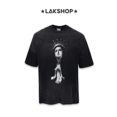 Áo Saint Vintage The Angel Maria Washed Print T-shirt