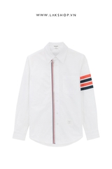 Áo TB 4-Bar Zip-Front Oxford Shirt