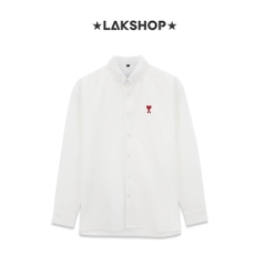 Áo A de Coeur's Heart White Oxford Shirt