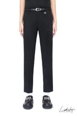 Quần Dj0r x Stussy C.D Logo Black Trousers cx2