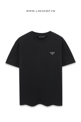 Pra@d Black with Logo Triangle T-shirt