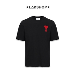 Áo Black A Heart Red Cotton Patch T-shirt