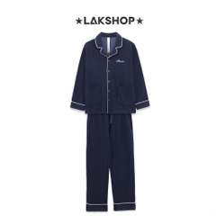 Set Pajamas GXG Navy Loungewear cx2