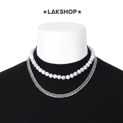 Xích/ Vòng Pearl Marble with Chain 2 Layer Keychain
