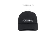 Celjne Black Logo Embroidered Baseball Cap