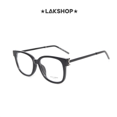 Kính S.L Plate Plain Black Frame Glasses
