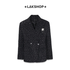 Áo  Velvet Bling Bling Oversized Blazer