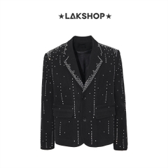 Áo Bling Bling Starry Black Blazer