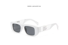 DoIce & Gab4ana White Square-Frame Sunglasses